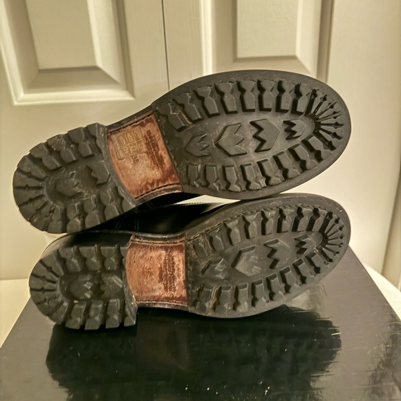 GIORGIO ARMANI Women Black Leather Chelsea Boots 6/36 - Picture 7 of 8